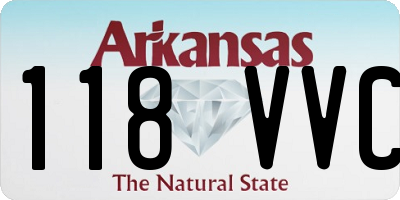 AR license plate 118VVC