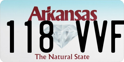 AR license plate 118VVF