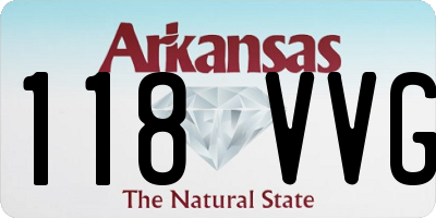 AR license plate 118VVG