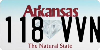 AR license plate 118VVN