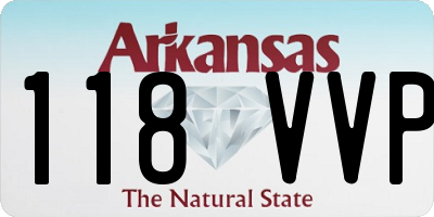 AR license plate 118VVP