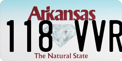AR license plate 118VVR
