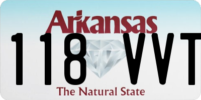 AR license plate 118VVT