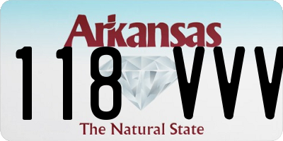 AR license plate 118VVV