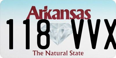 AR license plate 118VVX