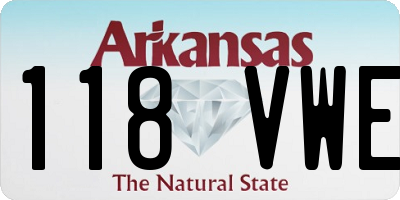 AR license plate 118VWE
