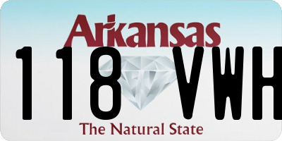 AR license plate 118VWH