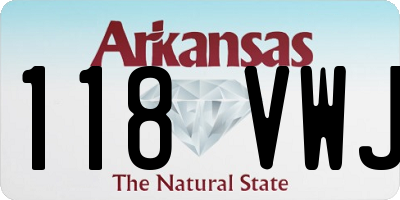 AR license plate 118VWJ