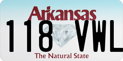 AR license plate 118VWL