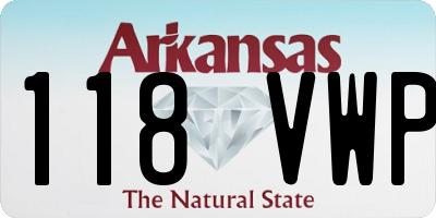 AR license plate 118VWP