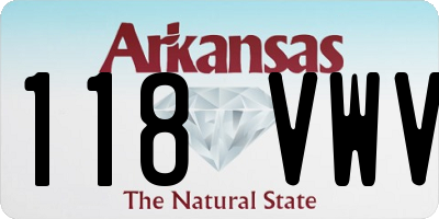 AR license plate 118VWV