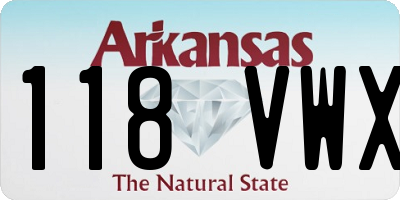 AR license plate 118VWX