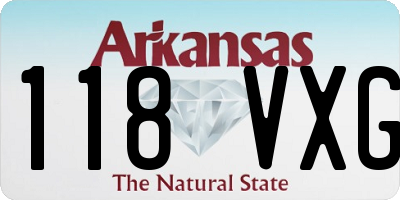 AR license plate 118VXG