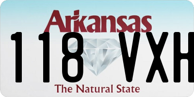 AR license plate 118VXH
