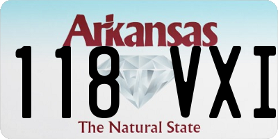AR license plate 118VXI