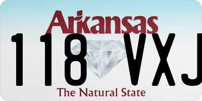 AR license plate 118VXJ