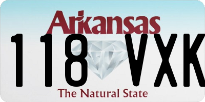 AR license plate 118VXK