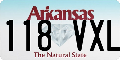 AR license plate 118VXL