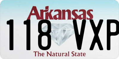 AR license plate 118VXP