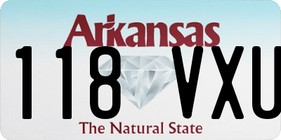 AR license plate 118VXU