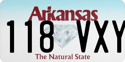 AR license plate 118VXY