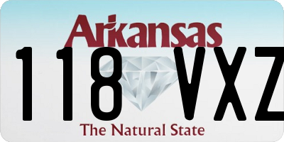 AR license plate 118VXZ