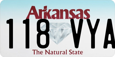 AR license plate 118VYA