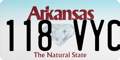 AR license plate 118VYC