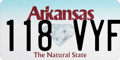 AR license plate 118VYF