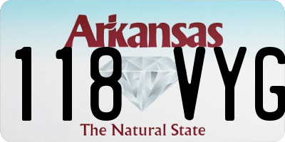 AR license plate 118VYG