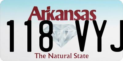AR license plate 118VYJ