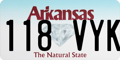 AR license plate 118VYK
