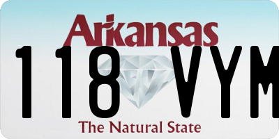 AR license plate 118VYM