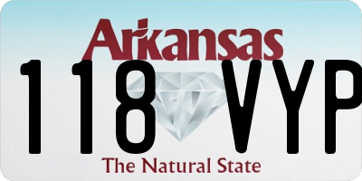 AR license plate 118VYP