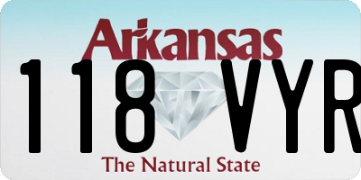 AR license plate 118VYR