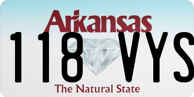AR license plate 118VYS