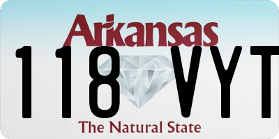 AR license plate 118VYT