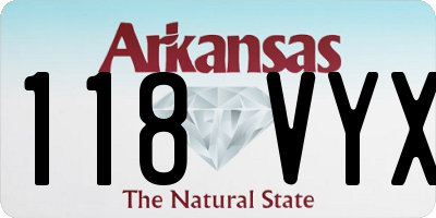 AR license plate 118VYX