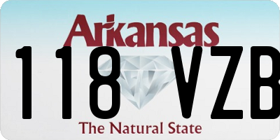 AR license plate 118VZB