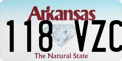 AR license plate 118VZC