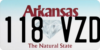AR license plate 118VZD