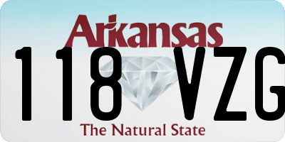AR license plate 118VZG