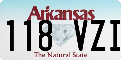 AR license plate 118VZI