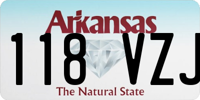 AR license plate 118VZJ