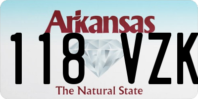 AR license plate 118VZK