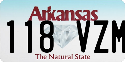 AR license plate 118VZM