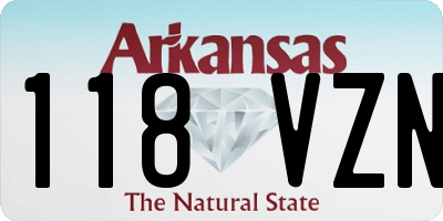 AR license plate 118VZN