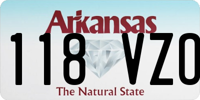 AR license plate 118VZO