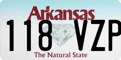 AR license plate 118VZP
