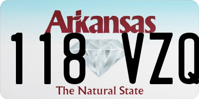 AR license plate 118VZQ